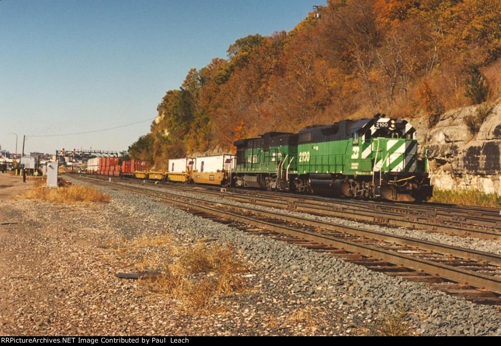 Eastbound stack train